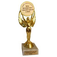 Статуэтка фигурка Ника с диском Высота - 18 см