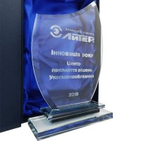 Приз нагорода зі скла з гравіюванням на замовлення