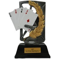 Приз награда карты "Покер" с нанесением под заказ