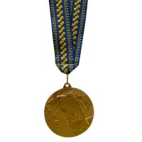 Медаль 50 мм Рыба золото