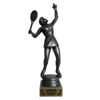 Статуэтка фигурка Теннис большой женщина Высота - 23 смс нанесением на заказ
