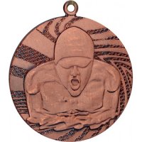 Медаль 40 мм Плавание бронза