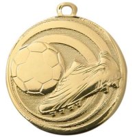 Медаль Бутса с мячом 45 мм золото