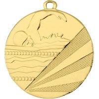 Медаль 50 мм Плавання золото