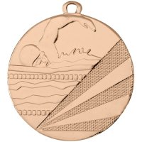 Медаль 70 мм Плавание бронза