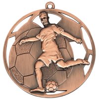 Медаль 50 мм Футболист бронза