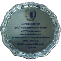 Тарелка наградная