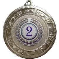 Дизайнерская медаль 50 мм Лавровый венок Серебро