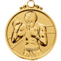 Медаль 50 мм Бокс золото