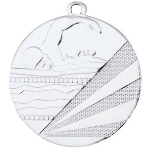 Медаль 50 мм Плавання срібло