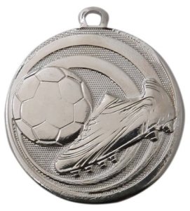 Медаль Бутса с мячом 45 мм серебро