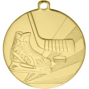 Медаль 50 мм Хокей золото