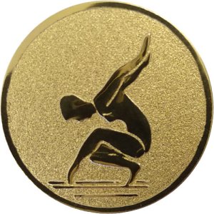 Жетон 25мм Гімнастика золото