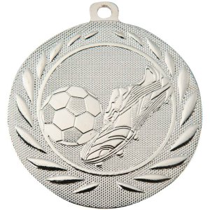 Медаль 50 мм Футбол срібло