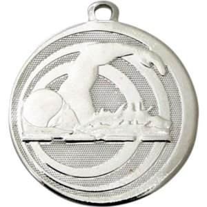 Медаль 32 мм Плавание серебро