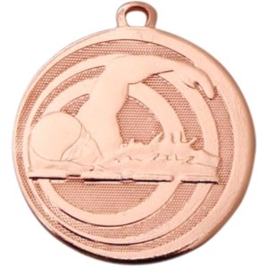Медаль 32 мм Плавание бронза