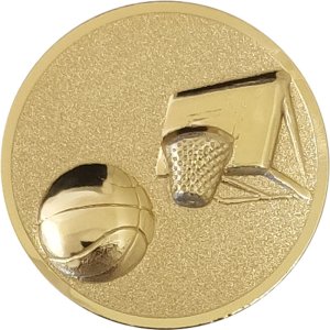 Жетон 25 мм Баскетбол золото