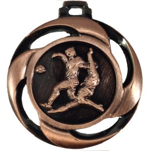 Медаль 40 мм футбол бронза