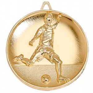 Медаль 65 мм футбол золото