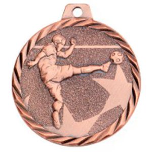 Медаль 50 мм футбол бронза