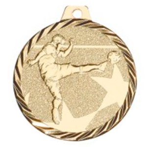 Медаль 50 мм футбол золото