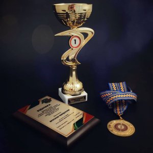 Кубок, медаль, диплом з нанесенням на замовлення