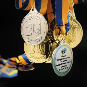 Медалі золото, срібло з нанесенням на замовлення