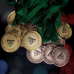 Медалі з стрічкою з нанесенням на замовлення