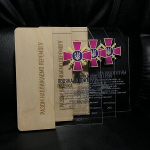 Индивидуальная награда с нанесением на заказ