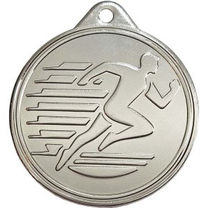 Медаль 50 мм Біг срібло