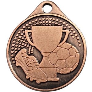 Медаль 32 мм Футбол бронза