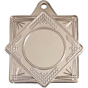 Медаль 50 мм Ромб серебро