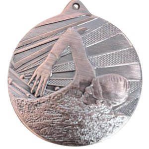 Медаль 50 мм Плавание бронза