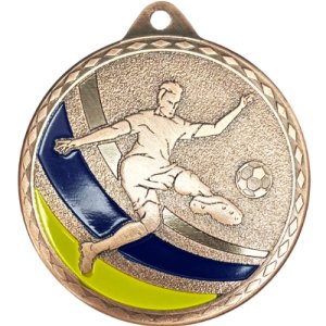 Медаль 50 мм Футбол бронза
