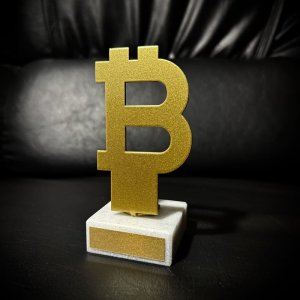 Приз Нагорода Біткоїн з металу 10101207 висота: 9 см
