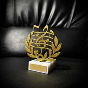 Приз Нагорода Мелодія з металу 10101217 висота: 8 см