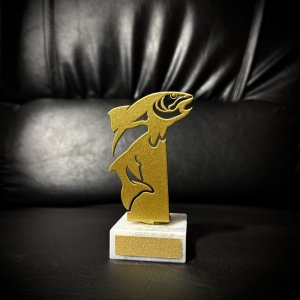 Приз Награда Рыба из металла 10101235 высота: 9 см