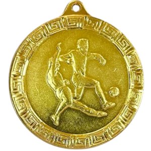 Медаль 50 мм Футбол золото
