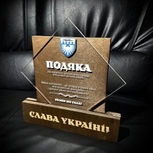 Индивидуальная награда с нанесением на заказ