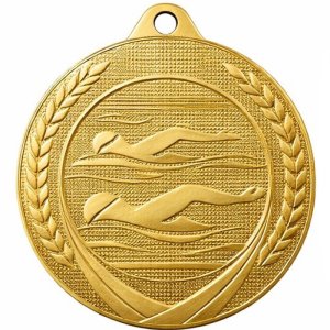 Медаль 50 мм Плавание золото