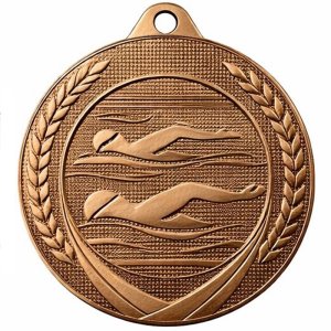 Медаль 50 мм Плавание бронза