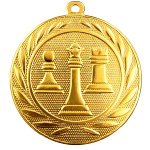 Медаль 50 мм Шахи золото