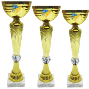 Комплект кубков Птица Высота: 29,5 см, 27 см, 22,5 см