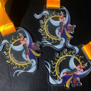 Медаль Акрил Улыбка солнца Диаметр 70-100 мм