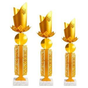 Комплект кубков Parma Fiorente Ukraine Высота: 35 см, 32 см, 29 см