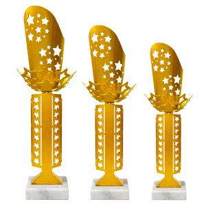 Комплект кубков Modena Milano Stars Высота: 42 см, 39 см, 35 см