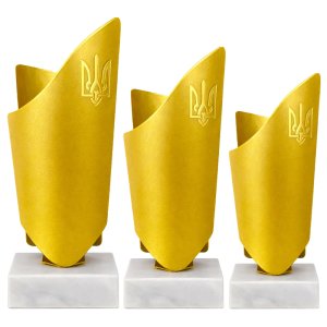 Комплект кубков Fiorente Ukraine Высота: 16 см, 15 см, 14 см