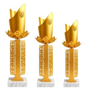 Комплект кубков Barela Fiorente Ukraine Высота: 39 см, 36 см, 33 см