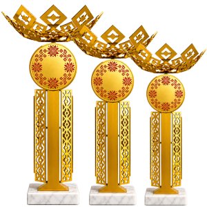 Комплект кубков Parma Высота: 25 см, 22 см, 20 см