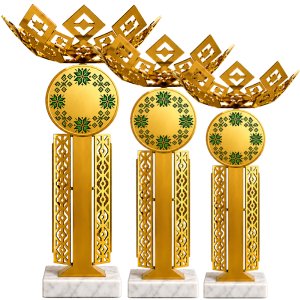 Комплект кубков Parma Высота: 25 см, 22 см, 20 см